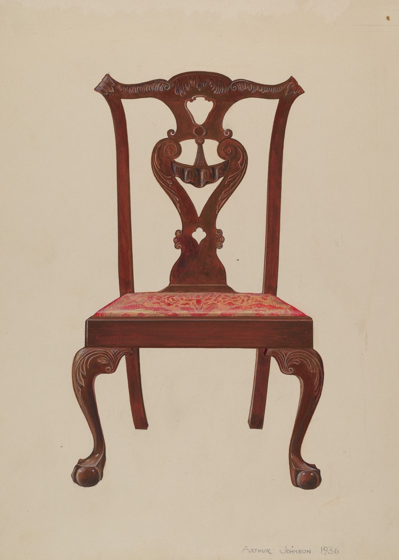 Arthur Johnson - Chippendale Mahogany Side Chair