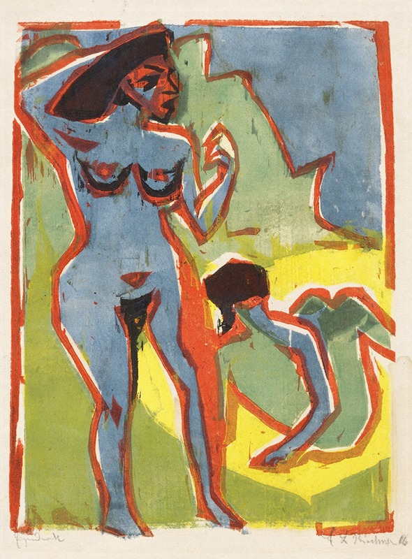 Ernst Ludwig Kirchner - Bathing Women (Moritzburg)