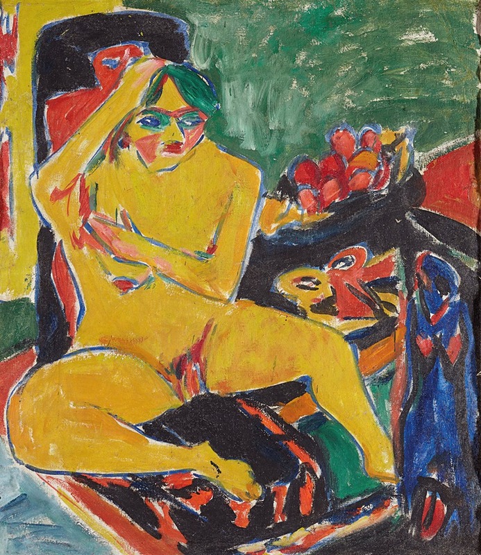 Ernst Ludwig Kirchner - Nude at the Studio