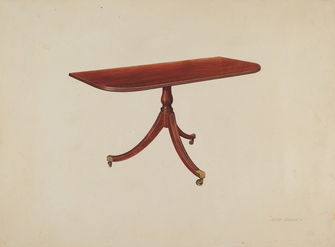 Arthur Mathews - Duncan Phyfe Table