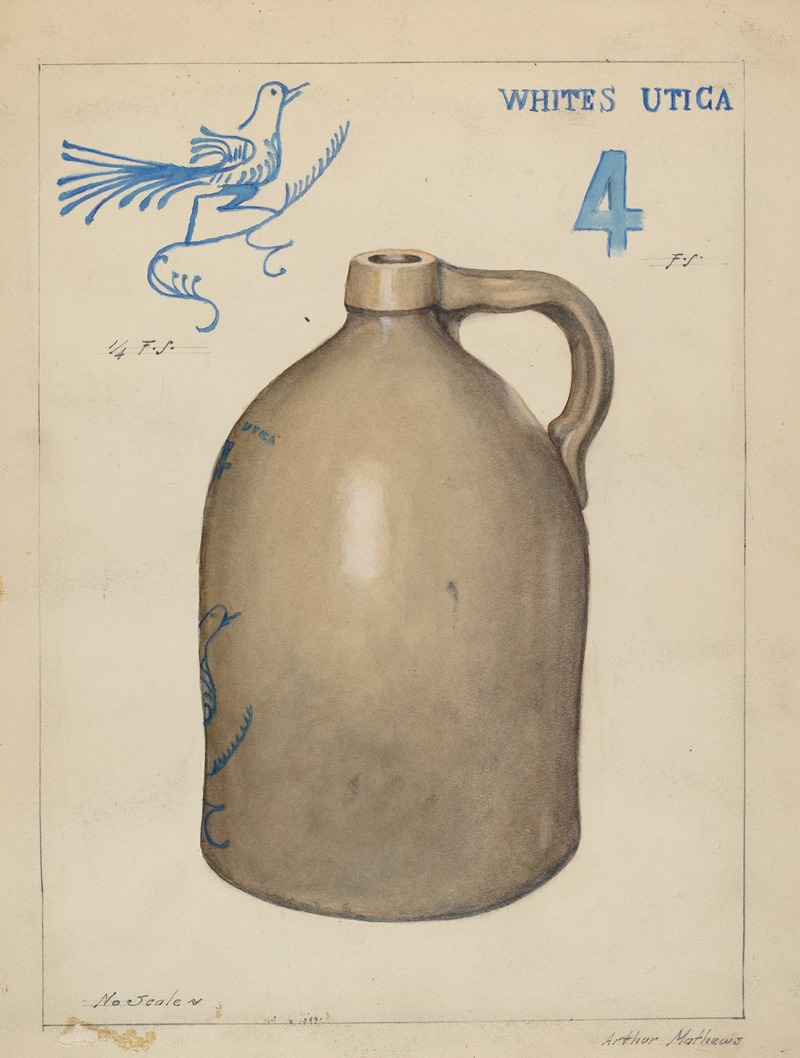 Arthur Mathews - Stoneware Jug