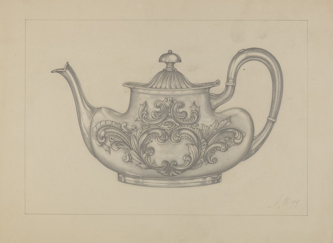 Arthur Wegg - Silver Teapot