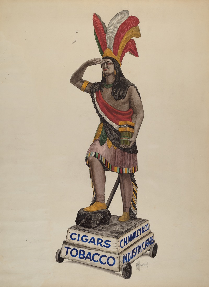 Augustine Haugland - Cigar Store Indian