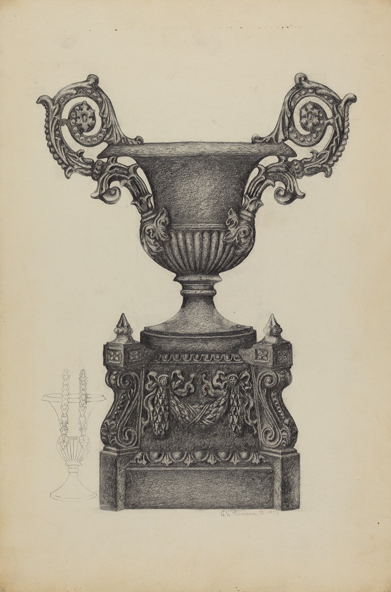 Austin L. Davison - Cast Iron Urn