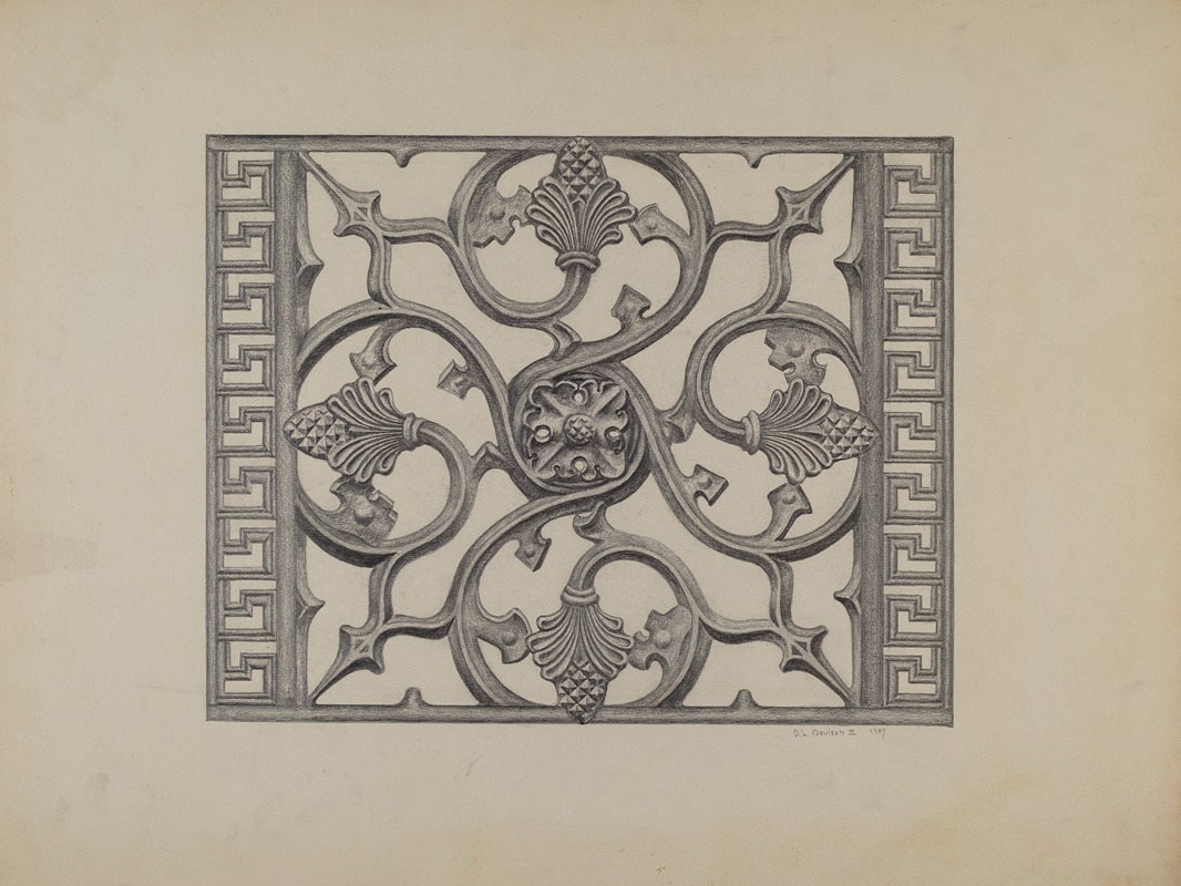 Austin L. Davison - Cast Iron Window Grille