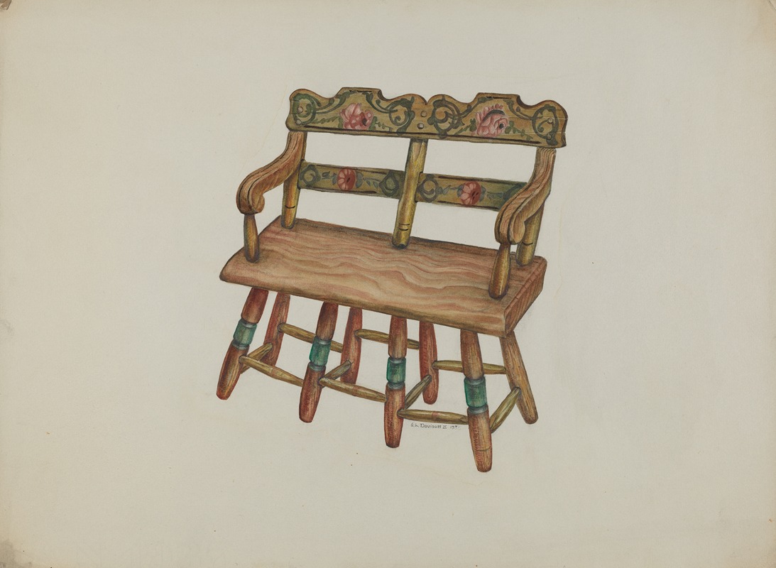 Austin L. Davison - Doll Settee