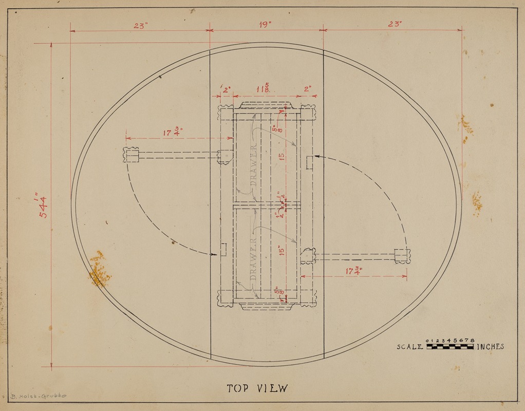 B. Holst-Grubbe - Gate-legged Table