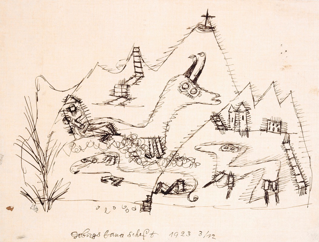 Paul Klee - Mountain Landscape