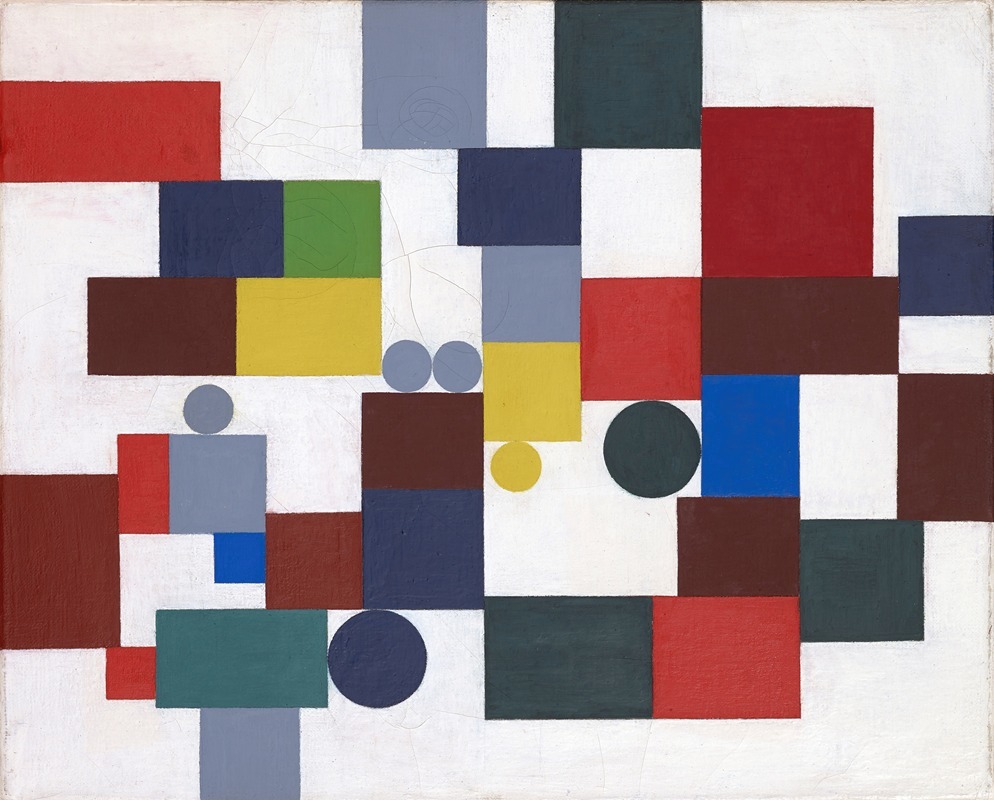 Sophie Taeuber-Arp - Composition with Tetragons, Rectangles and Circles Congruent