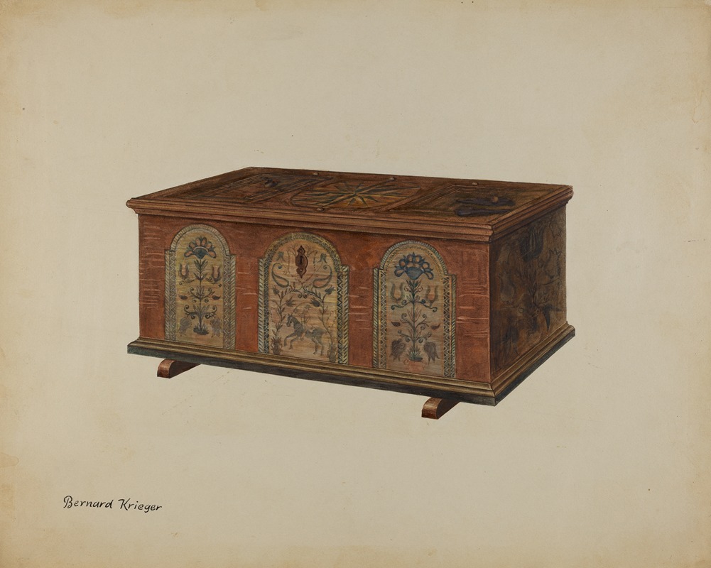 Bernard Krieger - Pa. German Dower Chest