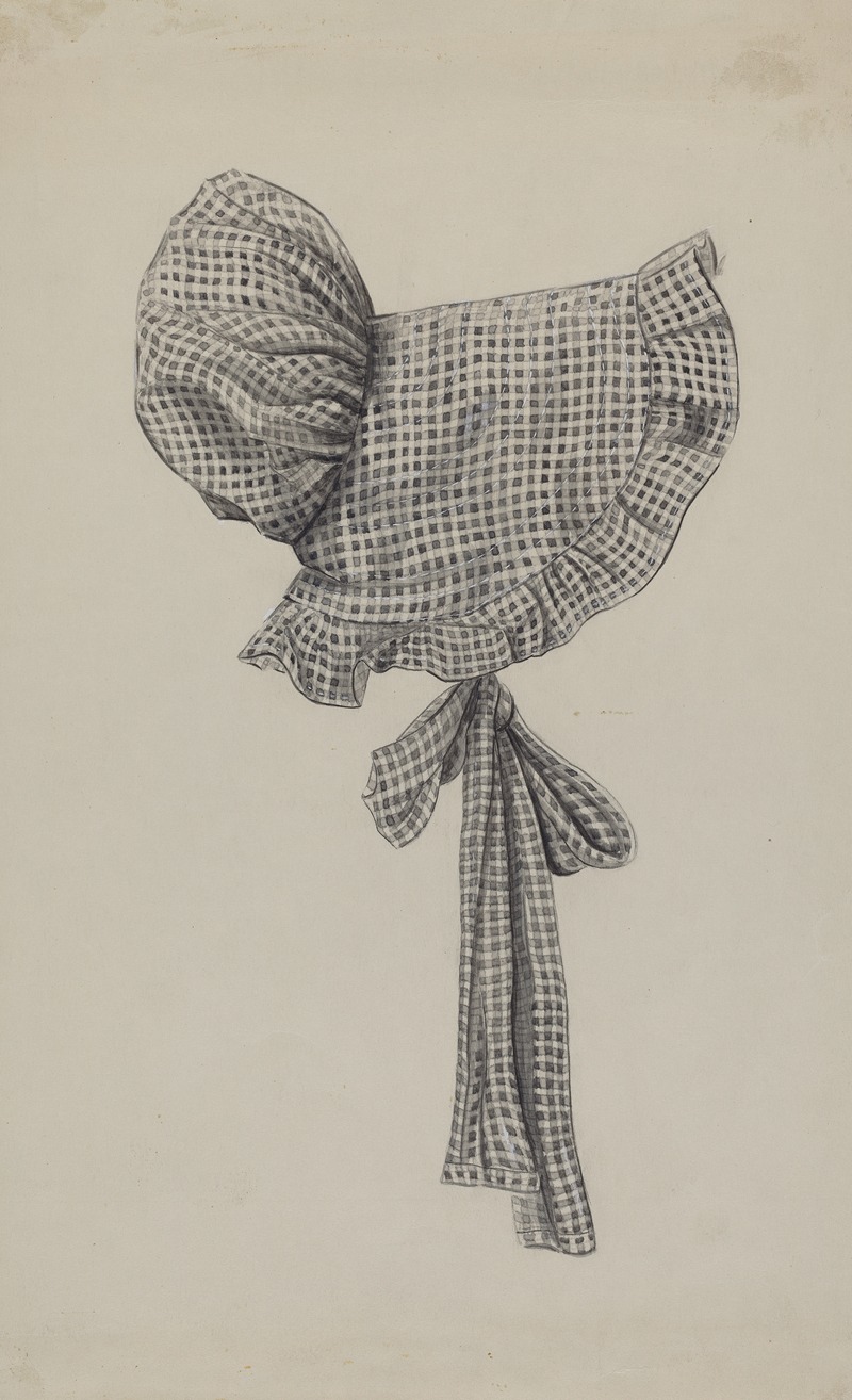 Bertha Semple - Doll’s Gingham Sunbonnet