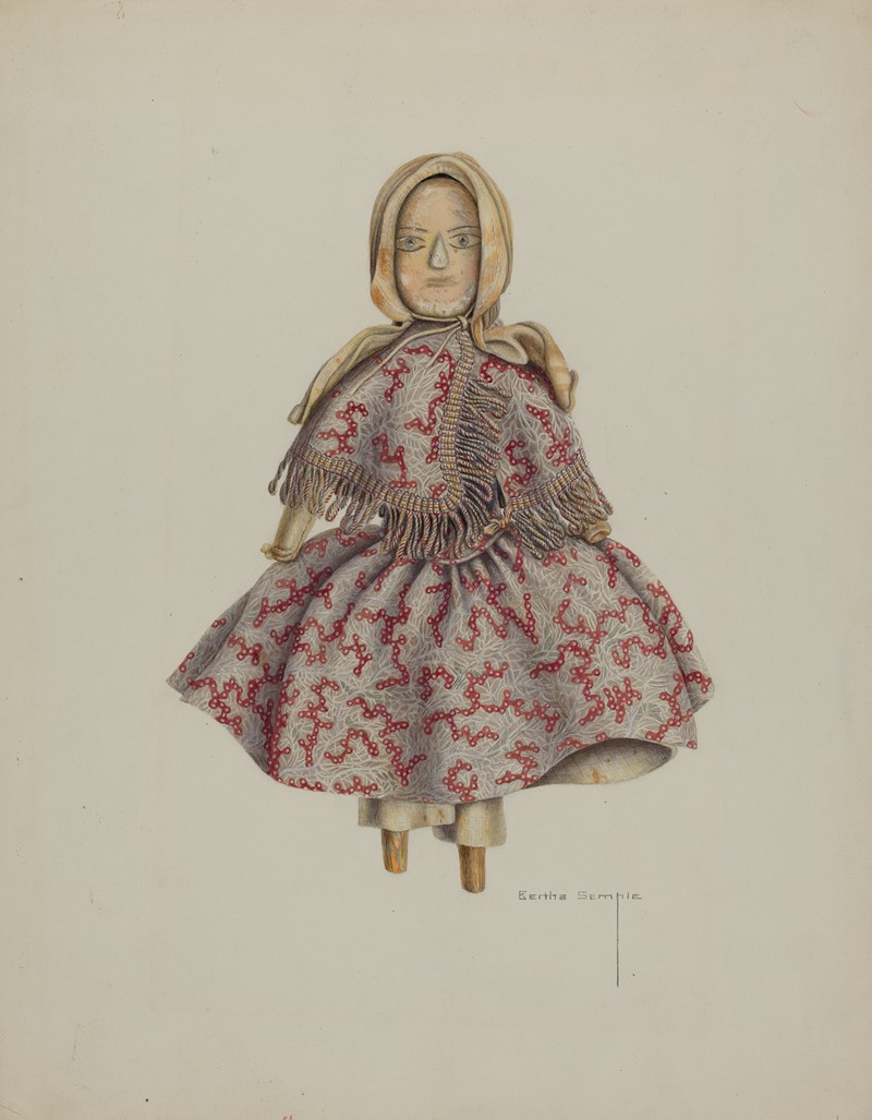 Bertha Semple - Wooden Doll