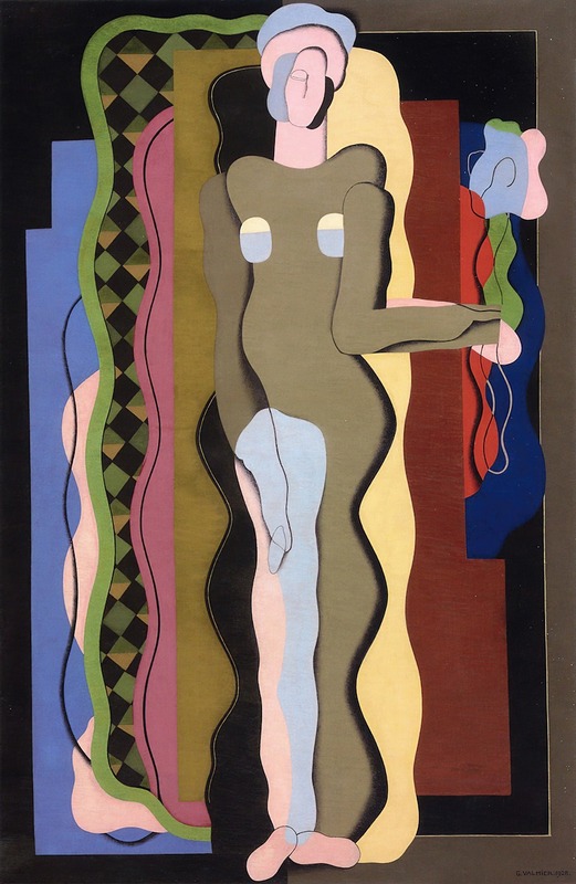 Georges Valmier - Nude with a flower