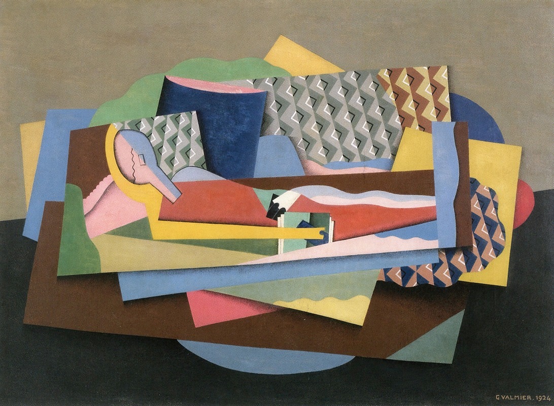 Georges Valmier - Reclining woman