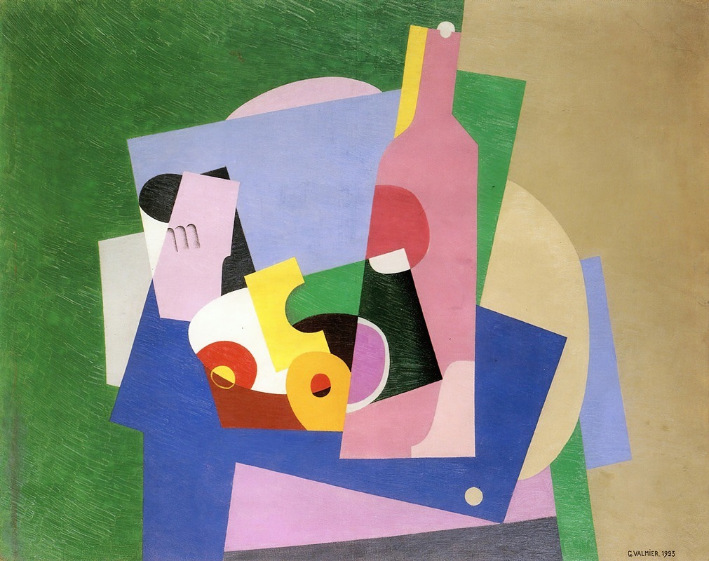 Georges Valmier - Still life with bottle