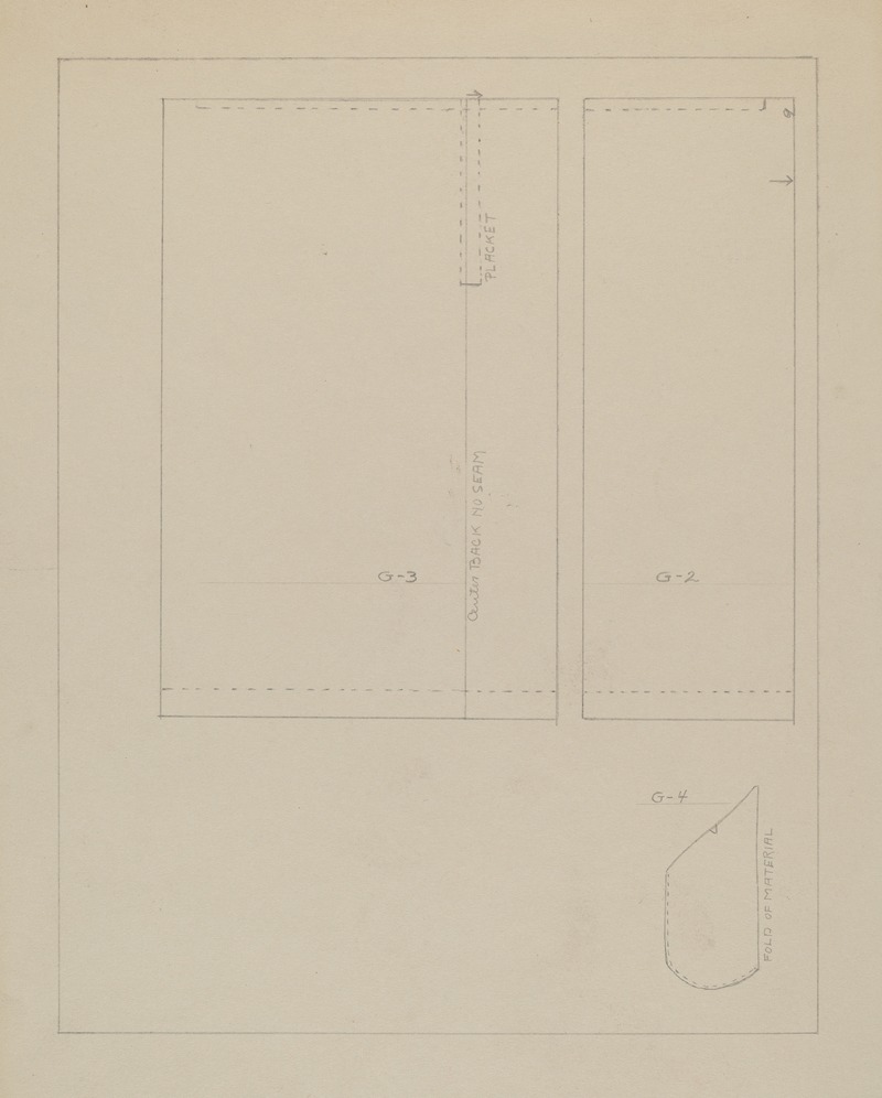 Bessie Forman - Pattern for a Dress