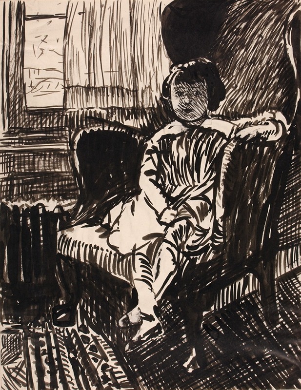Henry Lyman Saÿen - Untitled (Girl Seated in Chair)