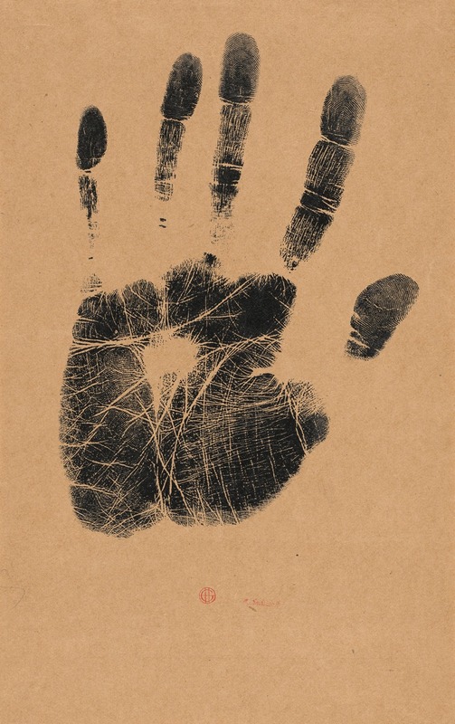 Henri-Charles Guérard - The Artist’s Left Hand