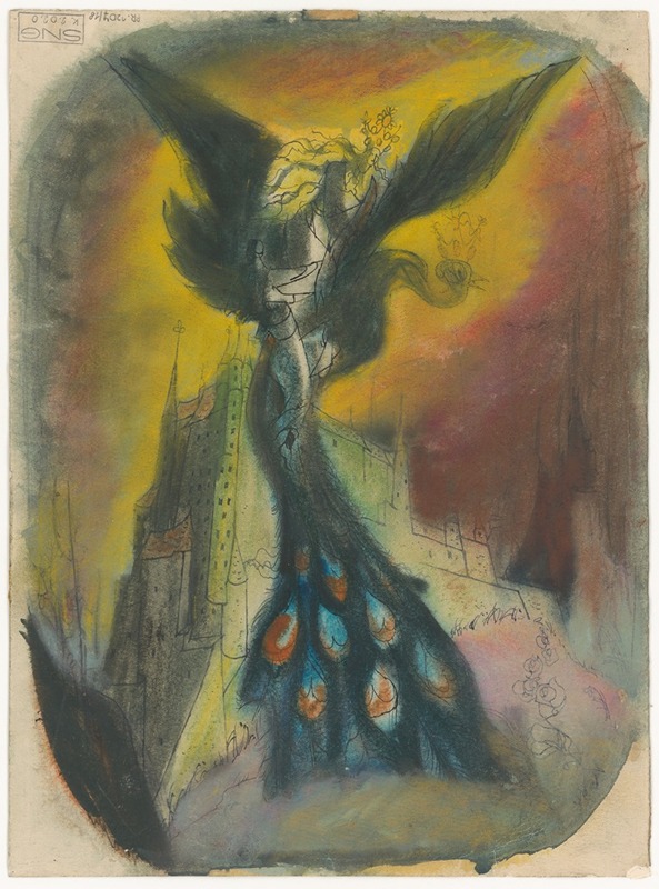 Ján Novák - Princess Abducted by a Monster with a Peacock Tail