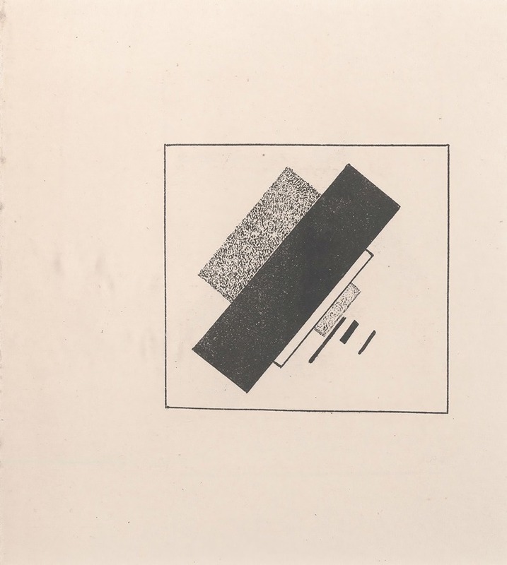 Kazimir Malevich - Composition with Four Black, One White, and Two Grey Elements
