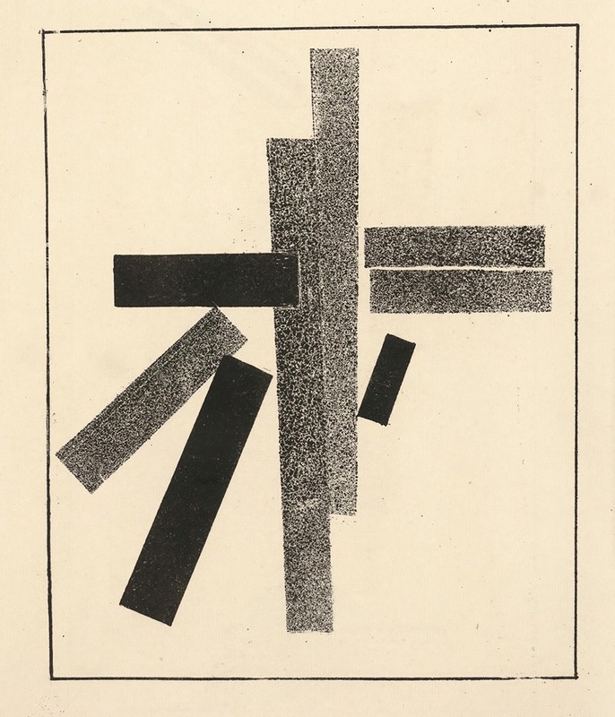 Kazimir Malevich - Three Black and Five Grey Elements