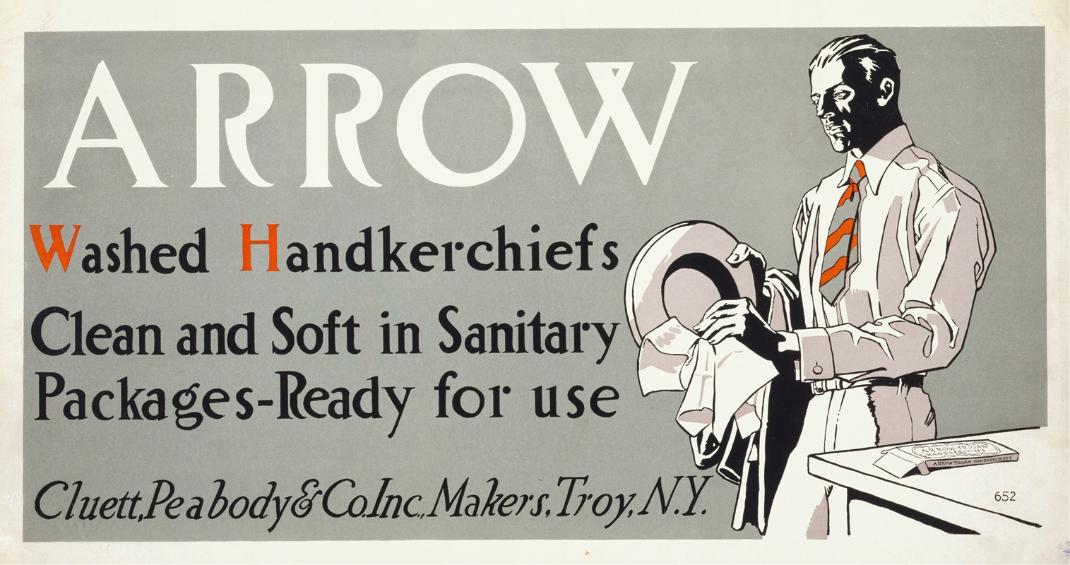 Edward Penfield - Arrow washed handkerchiefs