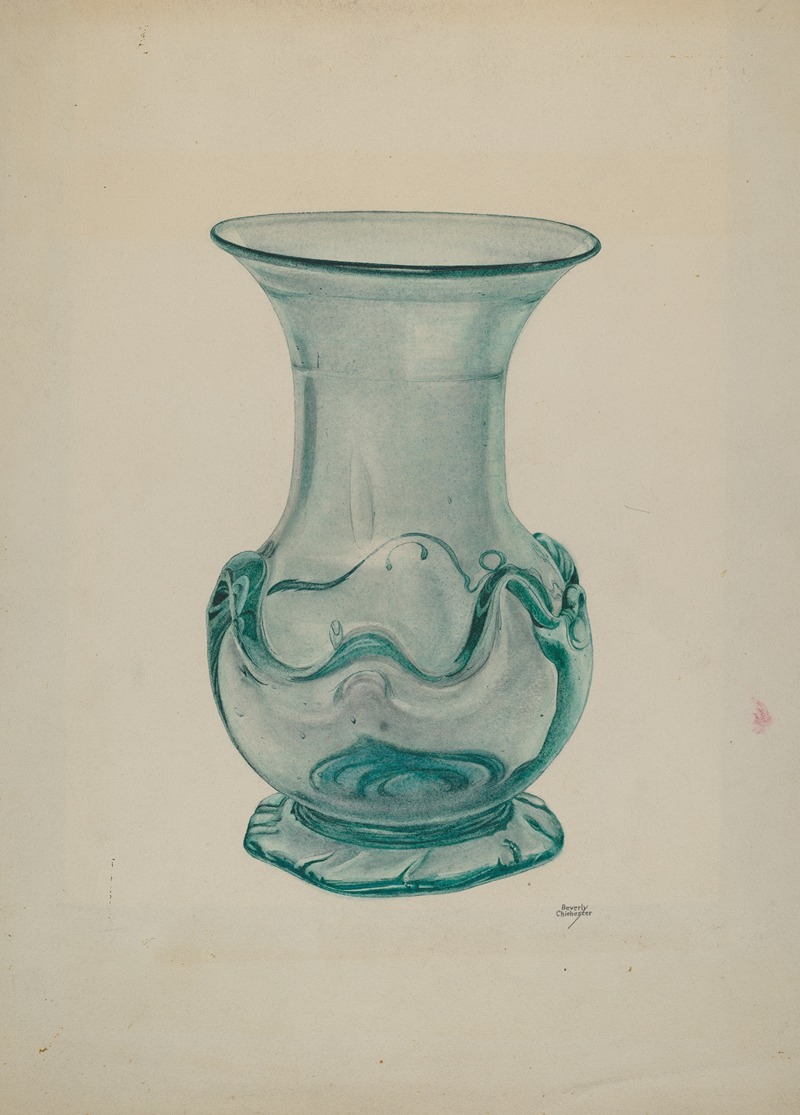 Beverly Chichester - Green Glass Vase