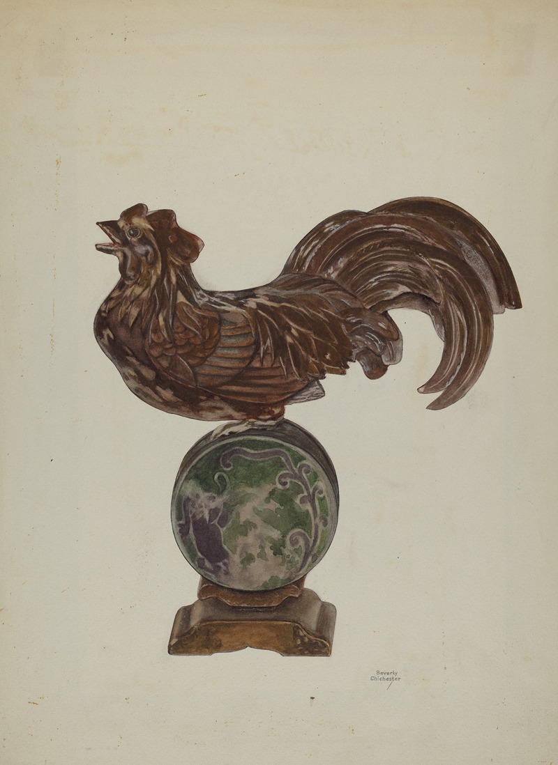 Beverly Chichester - Pa. German Rooster Mantel Ornament