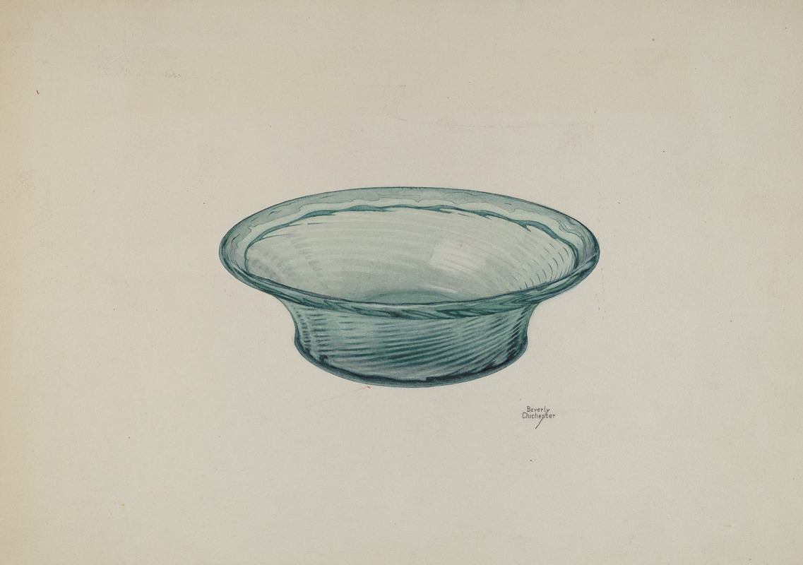 Beverly Chichester - Ribbed Glass Bowl