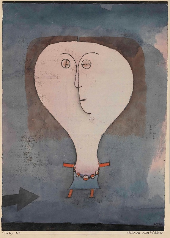 Paul Klee - Fright of a Girl