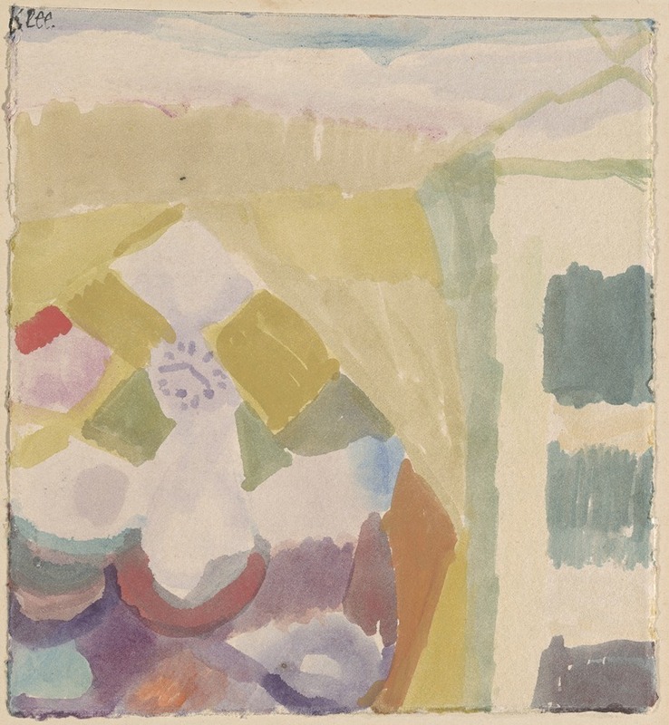 Paul Klee - Interieur mit der Uhr (Interior with the Clock)