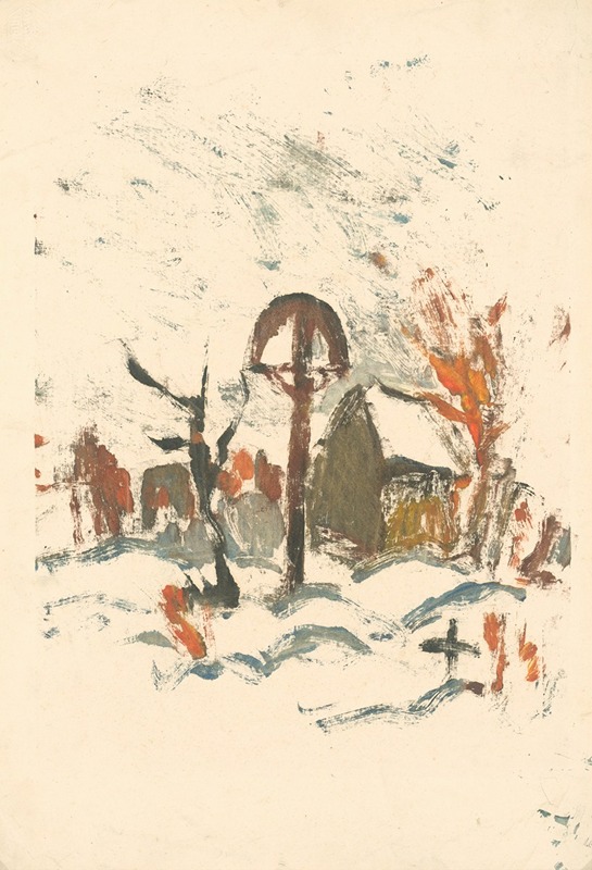 Zolo Palugyay - Village cemetery in winter