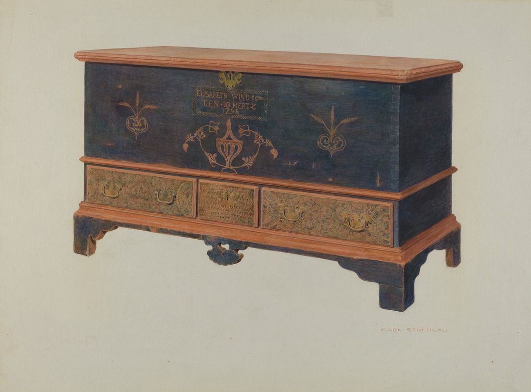 Carl Strehlau - Pa. German Chest