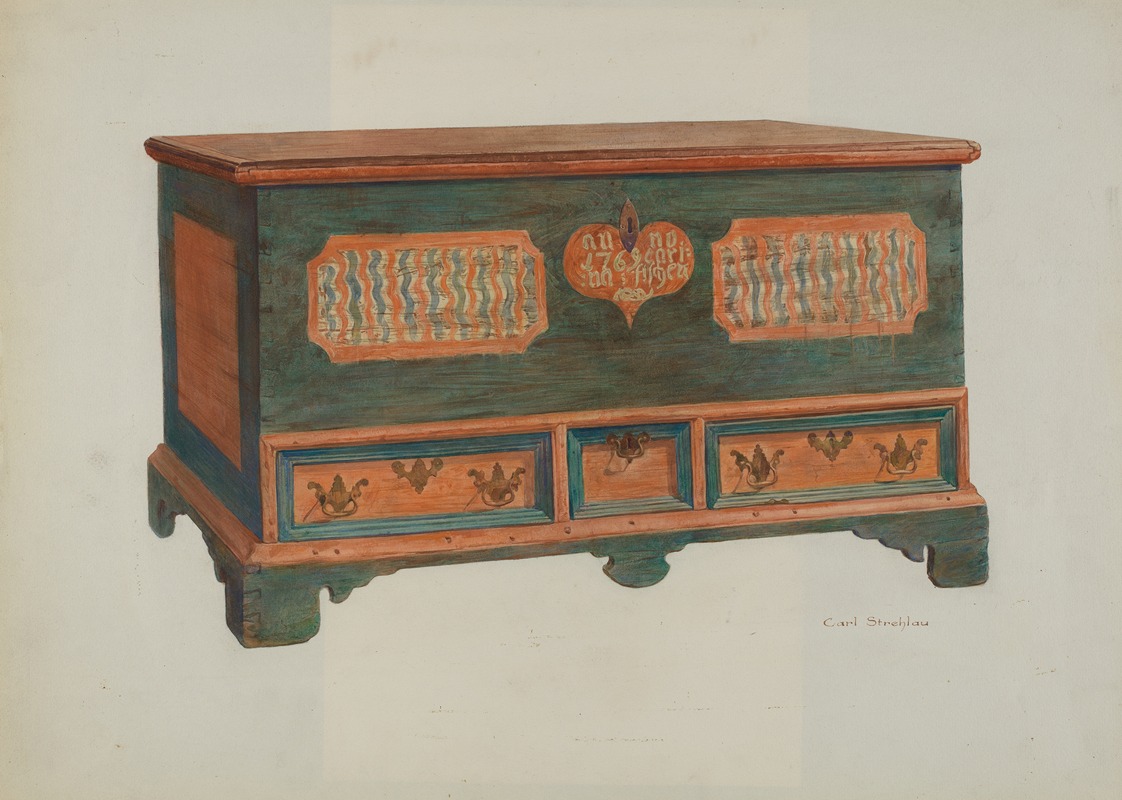 Carl Strehlau - Pa. German Chest