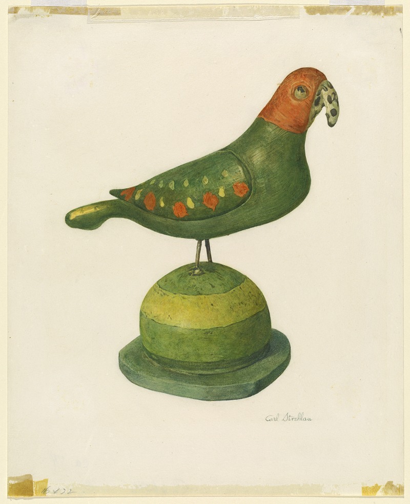 Carl Strehlau - Pensylvania German Carved Bird