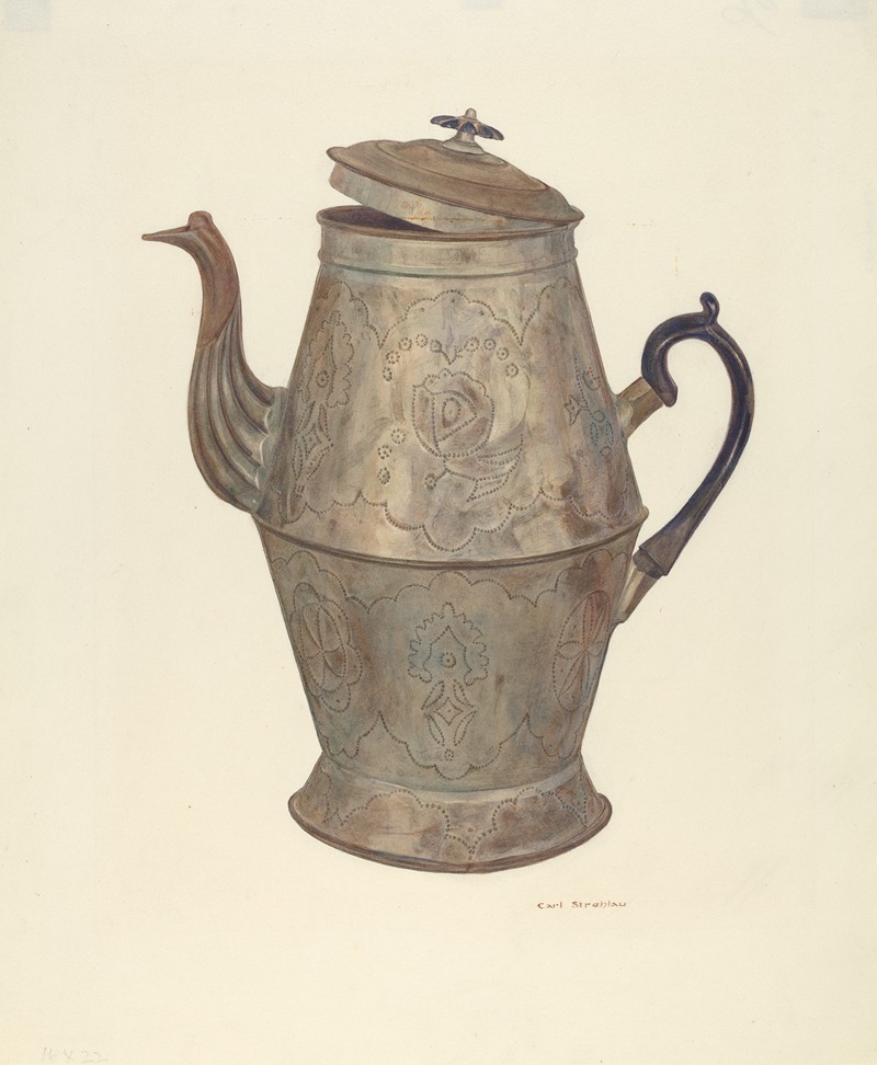 Carl Strehlau - Tin Coffee Pot