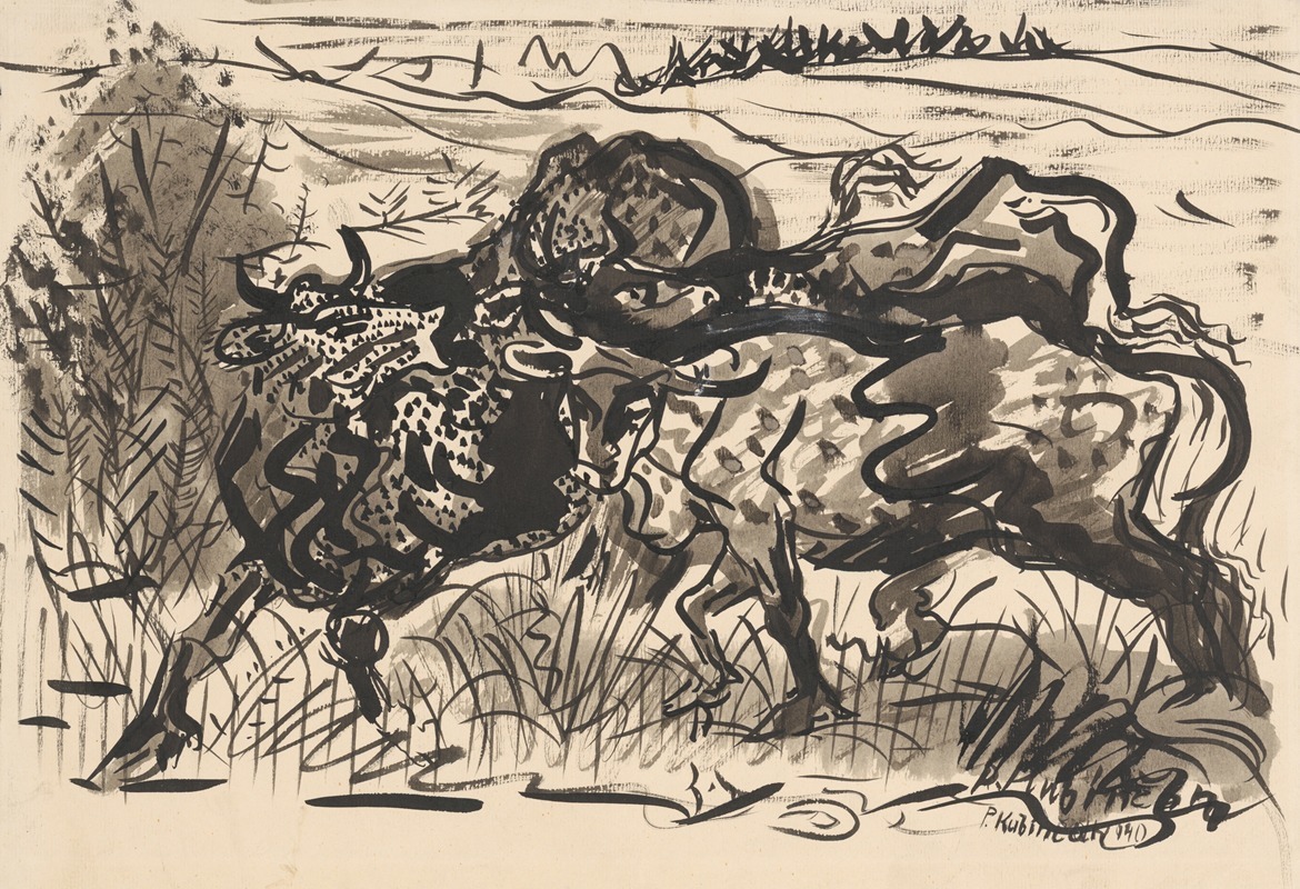 Arnold Peter Weisz-Kubínčan - Cows in a Pasture