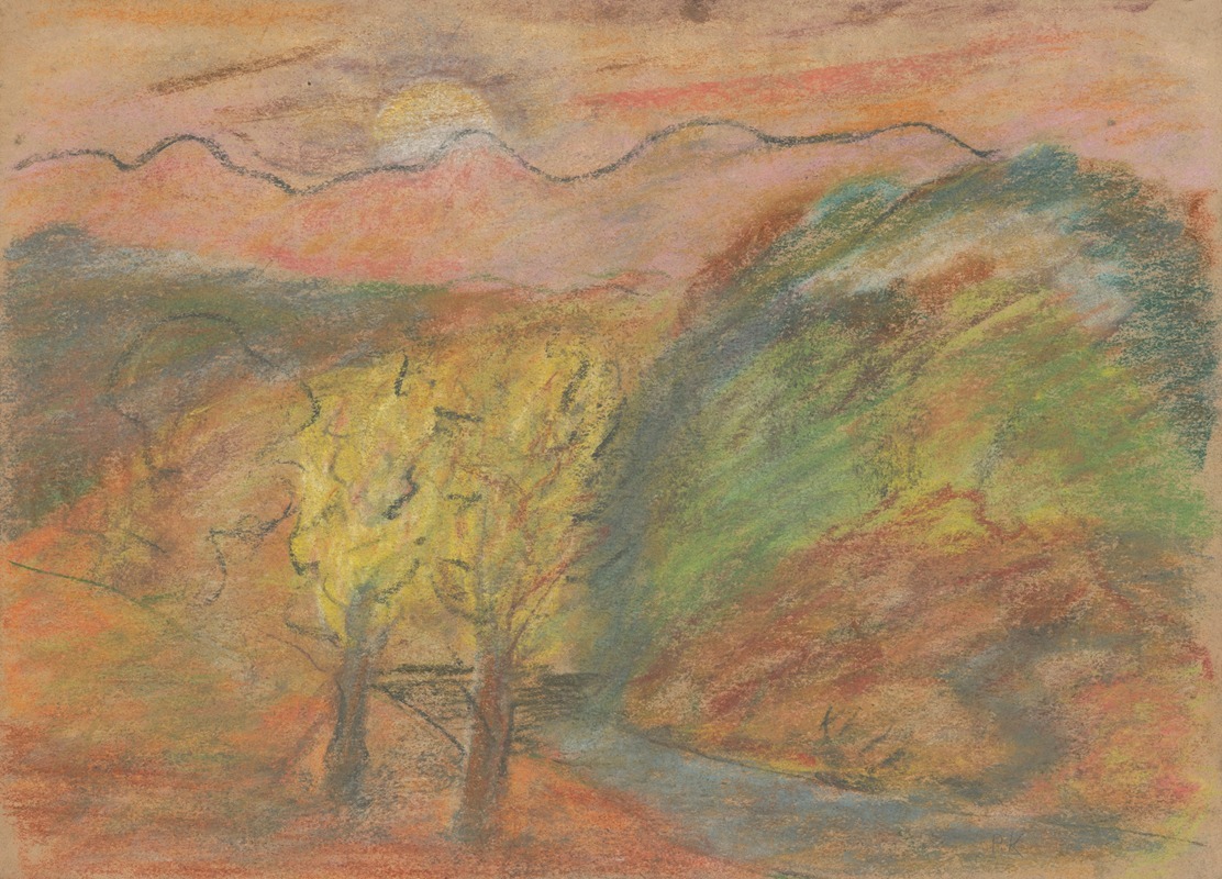 Arnold Peter Weisz-Kubínčan - Hilly Landscape