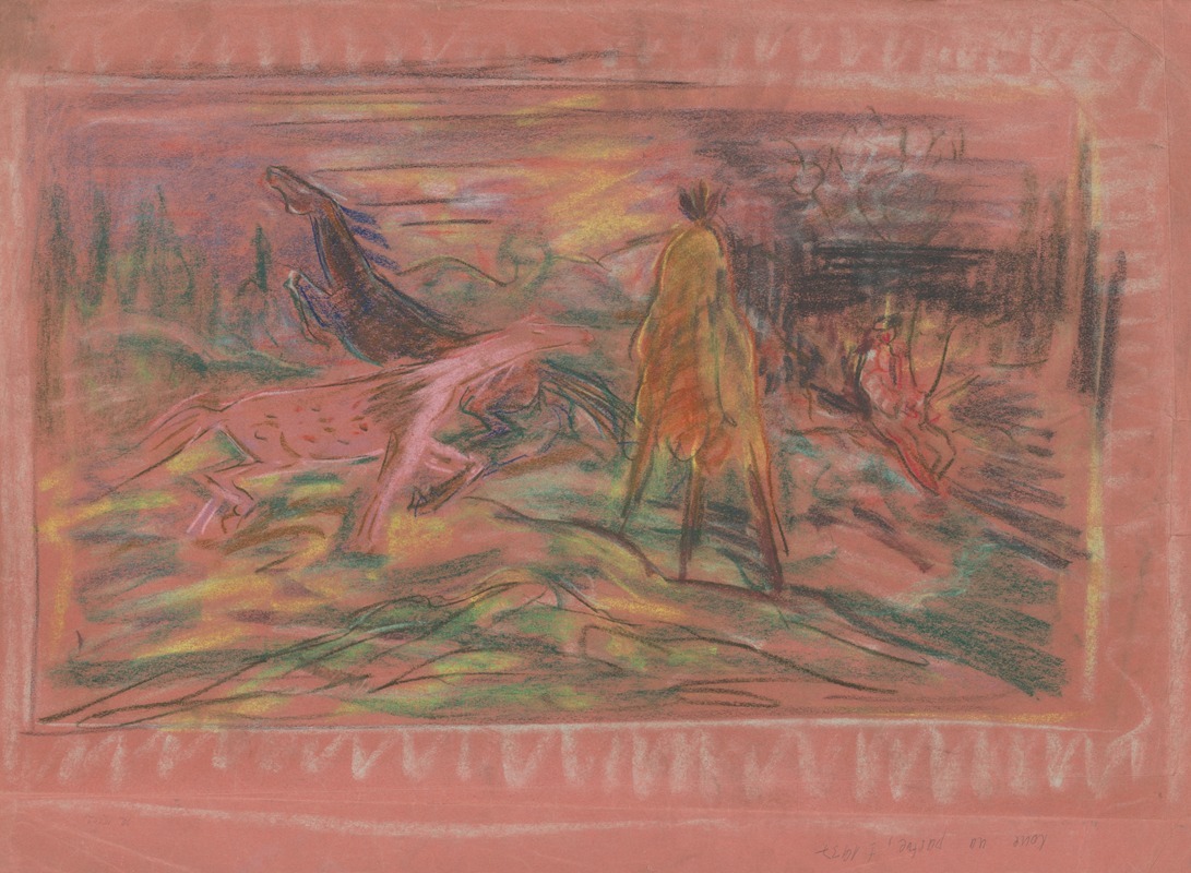 Arnold Peter Weisz-Kubínčan - Horses in a Pasture