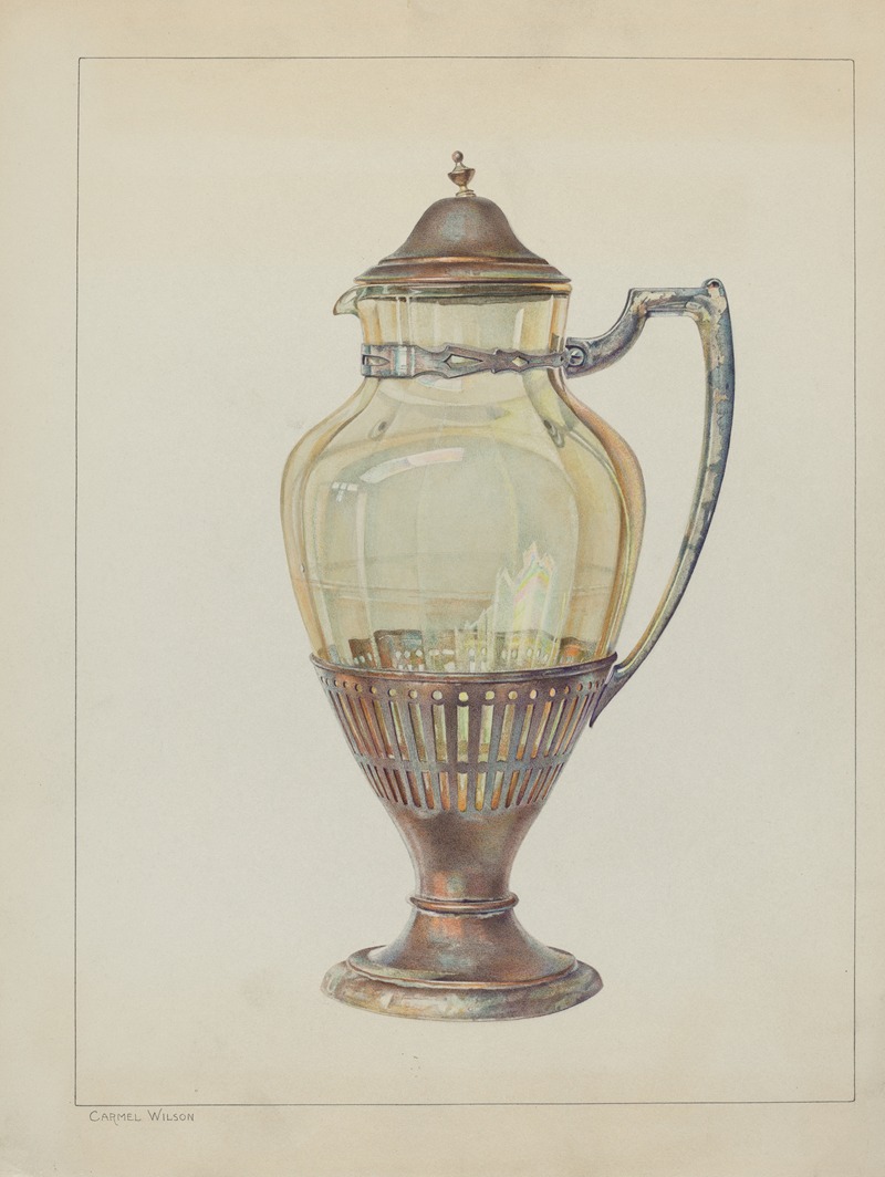 Carmel Wilson - Silver and Glass Flagon