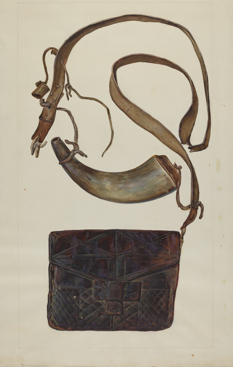 Cecil Smith - Bullet Pouch and Powder Horn