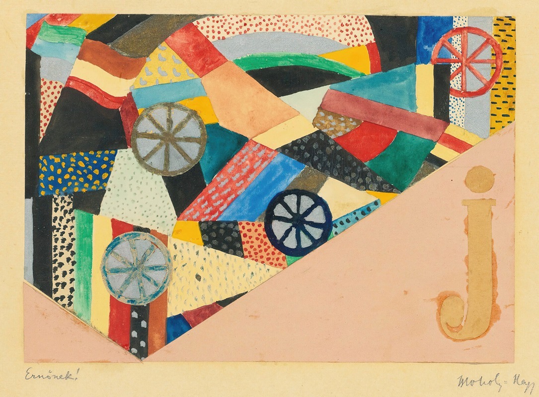 László Moholy-Nagy - Untitled (J Under Fields; For Ernst Kallai))