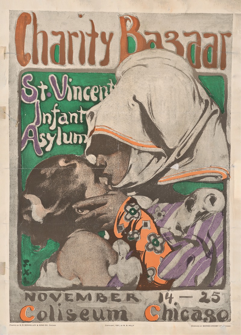 Frank Xavier Leyendecker - Charity bazaar, St. Vincent infant asylum, November 14-25; Coliseum Chicago