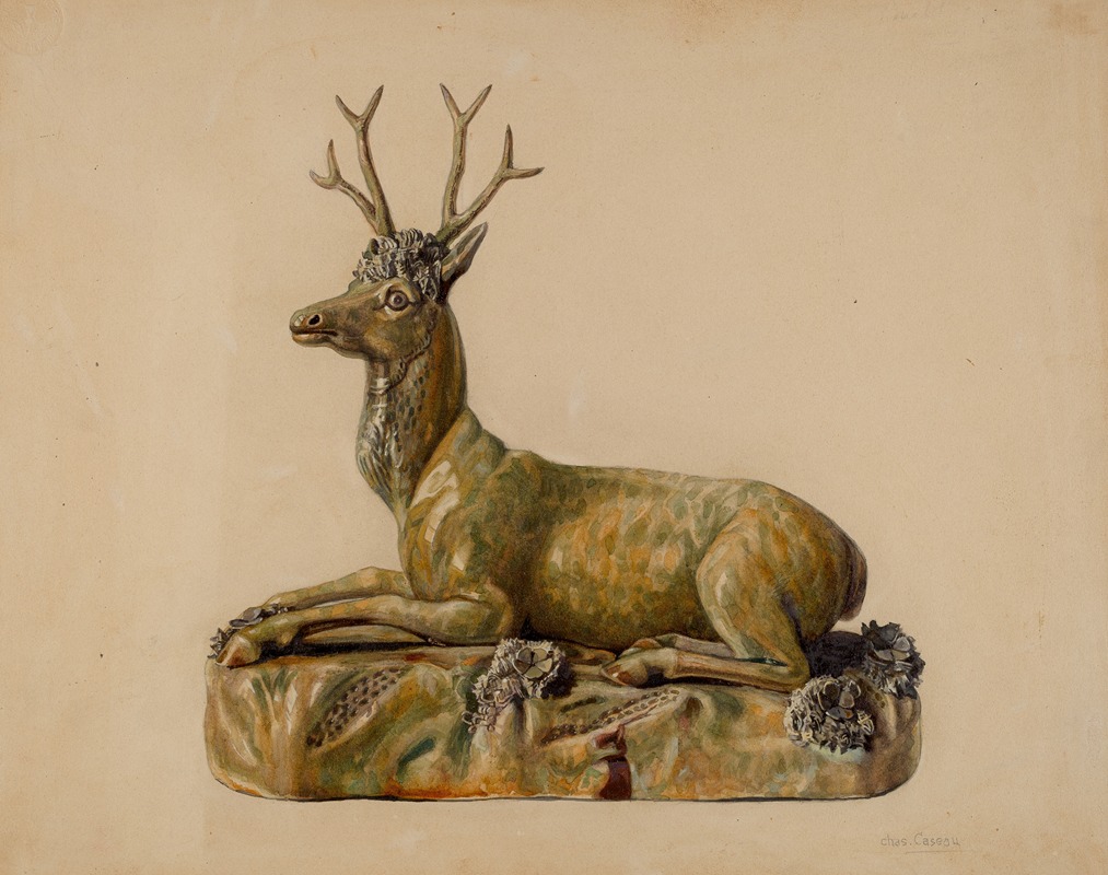 Charles Caseau - Stag Statuette