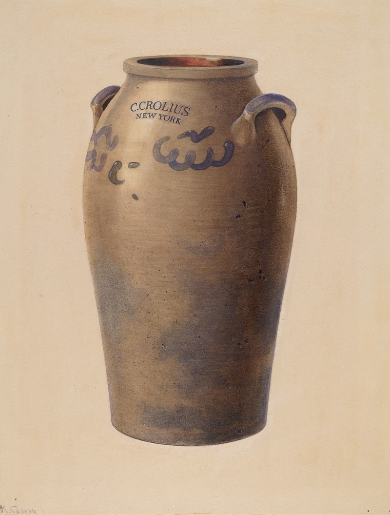 Charles Caseau - Stoneware Jar