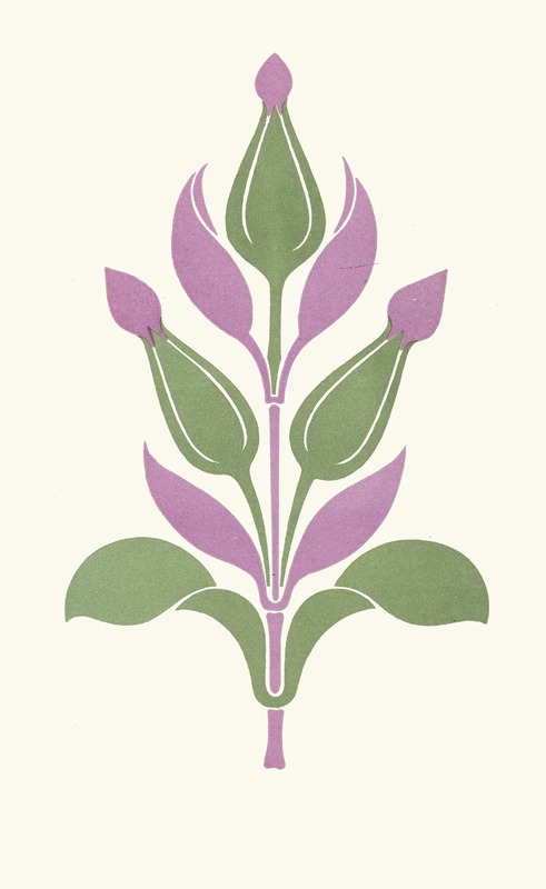 James Ward - Agreeable Contrast of Plum-Violet and Sage-Green