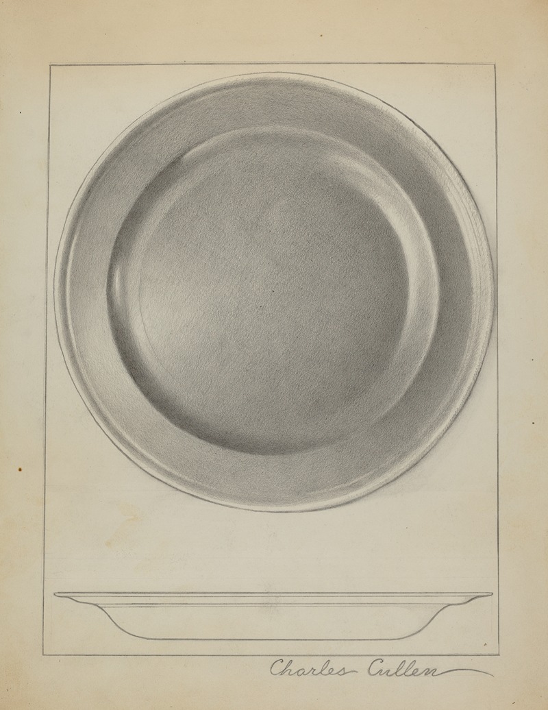 Charles Cullen - Pewter Plate