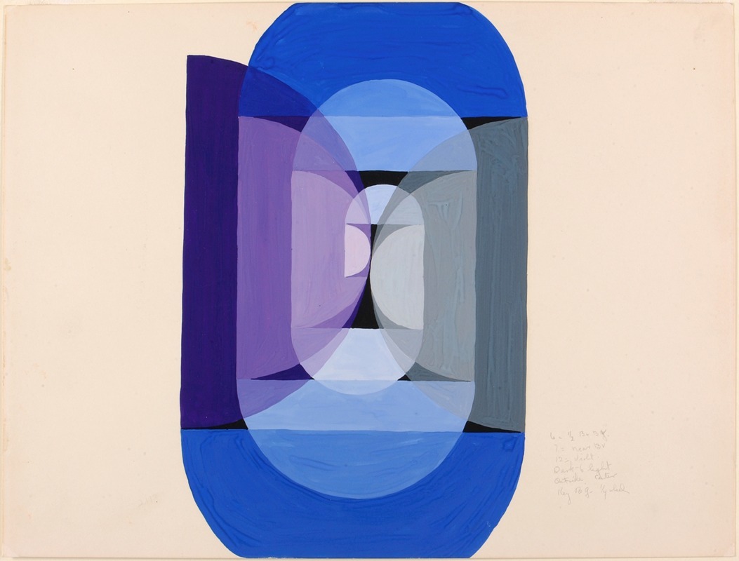 Joseph Schillinger - Blue Gray Violet Wheel
