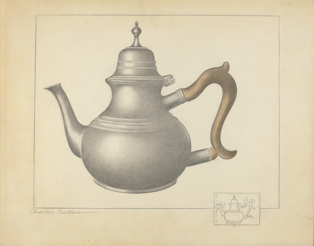 Charles Cullen - Pewter Teapot