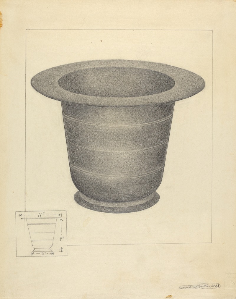 Charles Garjian - Pewter Commode Form